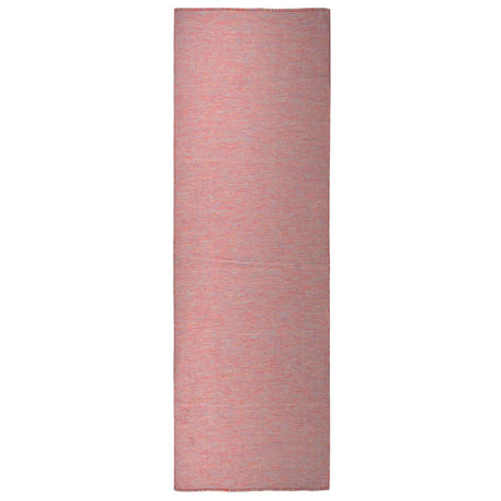 Vidaxl außerhalb des Teppichs flach gewebt 80x250 cm rot