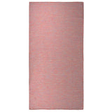 Vidaxl außerhalb des Teppichs flach gewebt 100x200 cm rot
