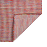Vidaxl außerhalb des Teppichs flach gewebt 100x200 cm rot
