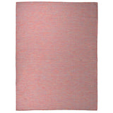 Vidaxl außerhalb des Teppichs flach -120 x 170 cm rot