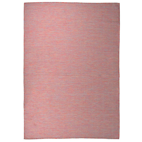 Vidaxl außerhalb des Teppichs flach gewebt 160 x 230 cm rot