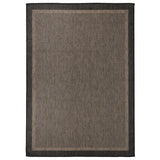 Vidaxx Outdoor-Teppich flach gewebt 140x200 cm dunkelbraun