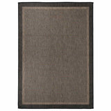 Vidaxx Outdoor-Teppich flach gewebt 140x200 cm dunkelbraun