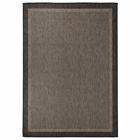 Vidaxx Outdoor-Teppich flach gewebt 140x200 cm dunkelbraun