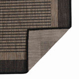 Vidaxx Outdoor-Teppich flach gewebt 140x200 cm dunkelbraun