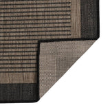 Vidaxx Outdoor-Teppich flach gewebt 140x200 cm dunkelbraun