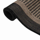 Vidaxx Outdoor-Teppich flach gewebt 140x200 cm dunkelbraun