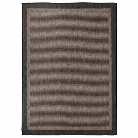 Vidaxl außerhalb des Teppichs flach -200x280 cm dunkelbraun