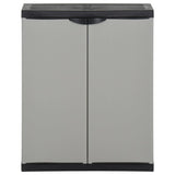 Vidaxl Garden Waste Box 68x40x85 cm polipropene grigio e nero