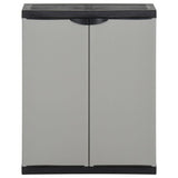 Vidaxl Gartenabfallbox 68x40x85 cm Polypropengrau und Schwarz