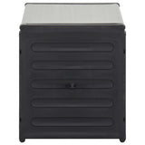 Vidaxl Gartenabfallbehälter 85x34x40 cm Grau