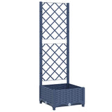 VIDAXL -Planungsbox mit Trellis Blue Grey 40x40x121.5 cm pp
