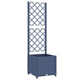 Vidaxl Plannet mit Trellis Blue Grey 40x40x136 cm pp