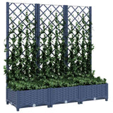 VIDAXL -Planungsbox mit Lettlamarbeit 120x40x121.5 cm Polypropen dunkelgrau