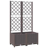 VIDAXL -Planungsbox mit SLAT 80x40x136 cm Polypropenbraun