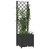 VIDAXL -Planungsbox mit Slatarbeit 40x40x136 cm Polypropen schwarz