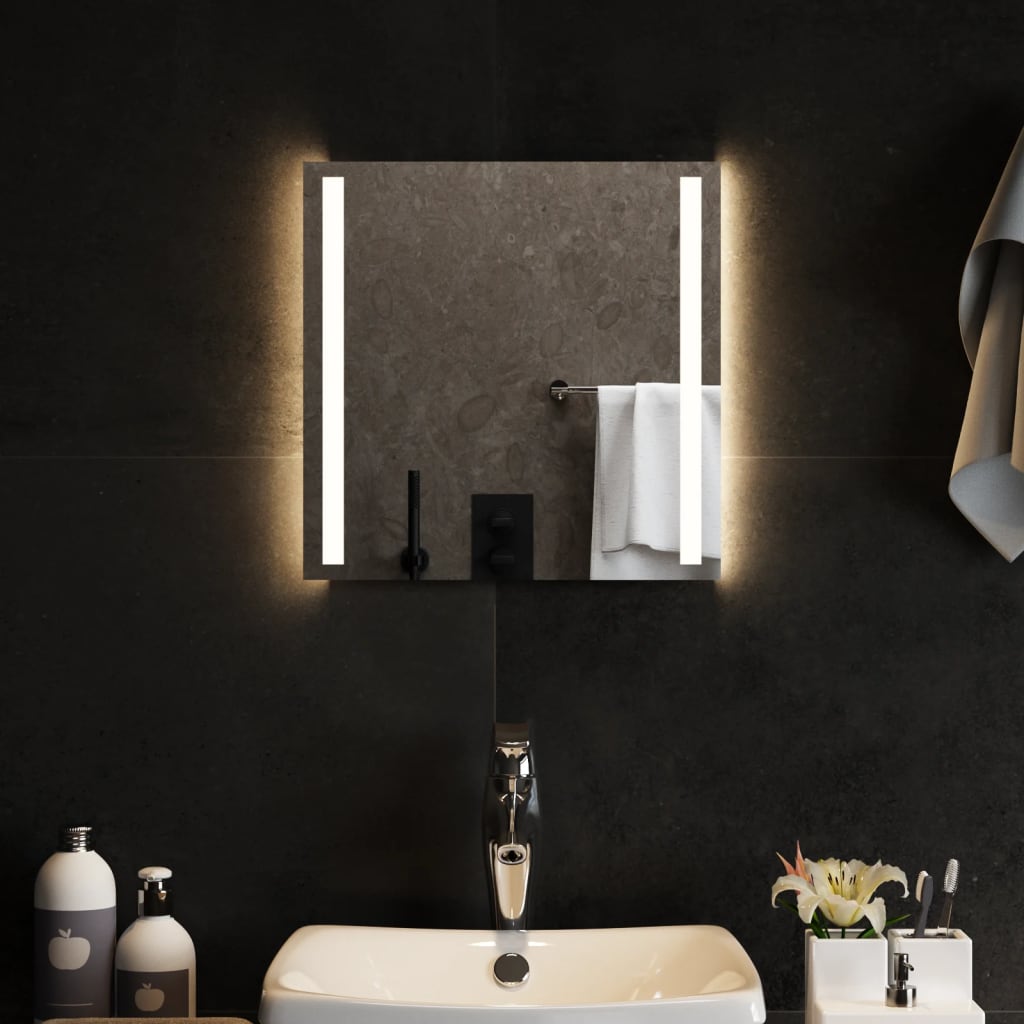 Vidaxl Specchio da bagno LED 40x40 cm