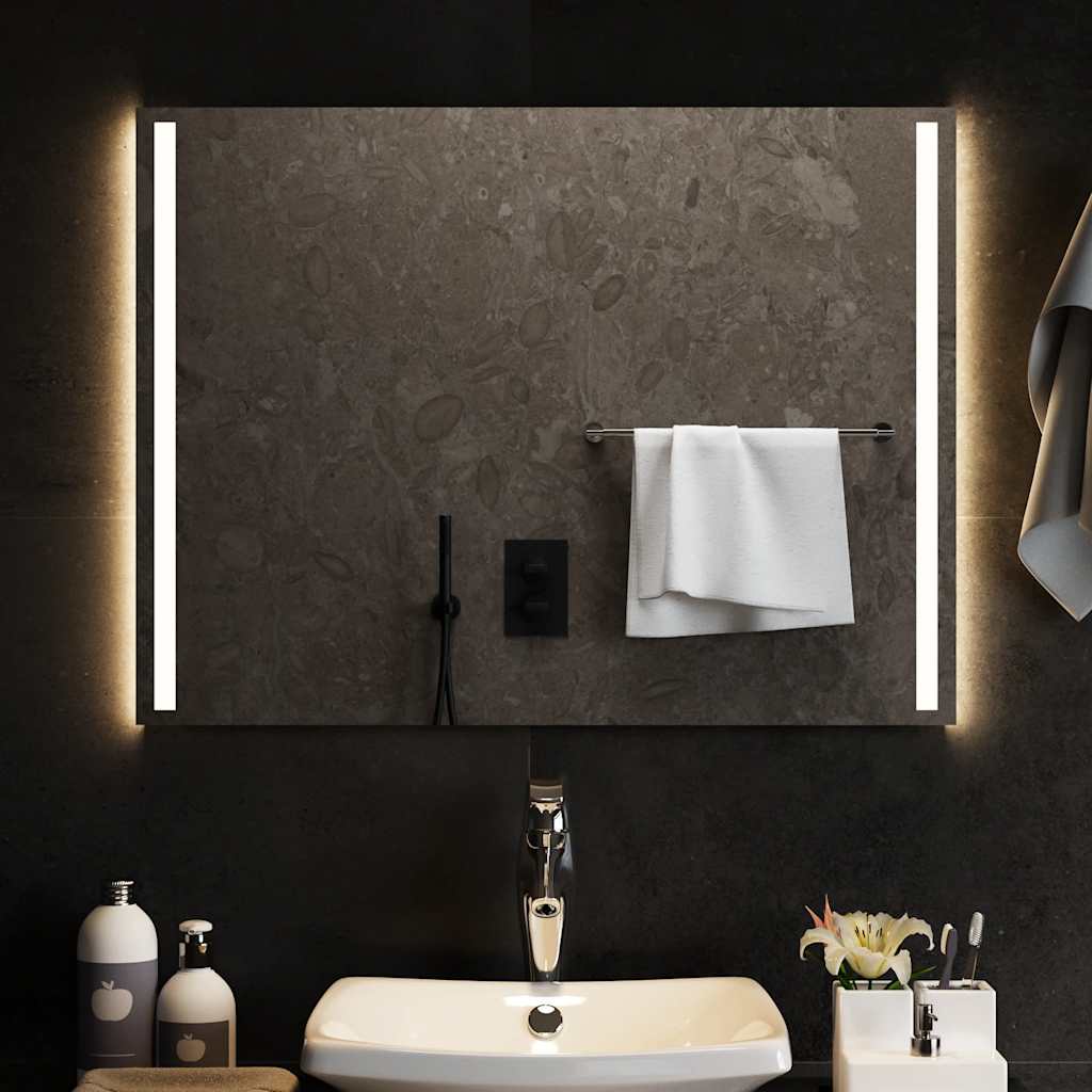 Vidaxl Mirror de baño LED 80x60 cm