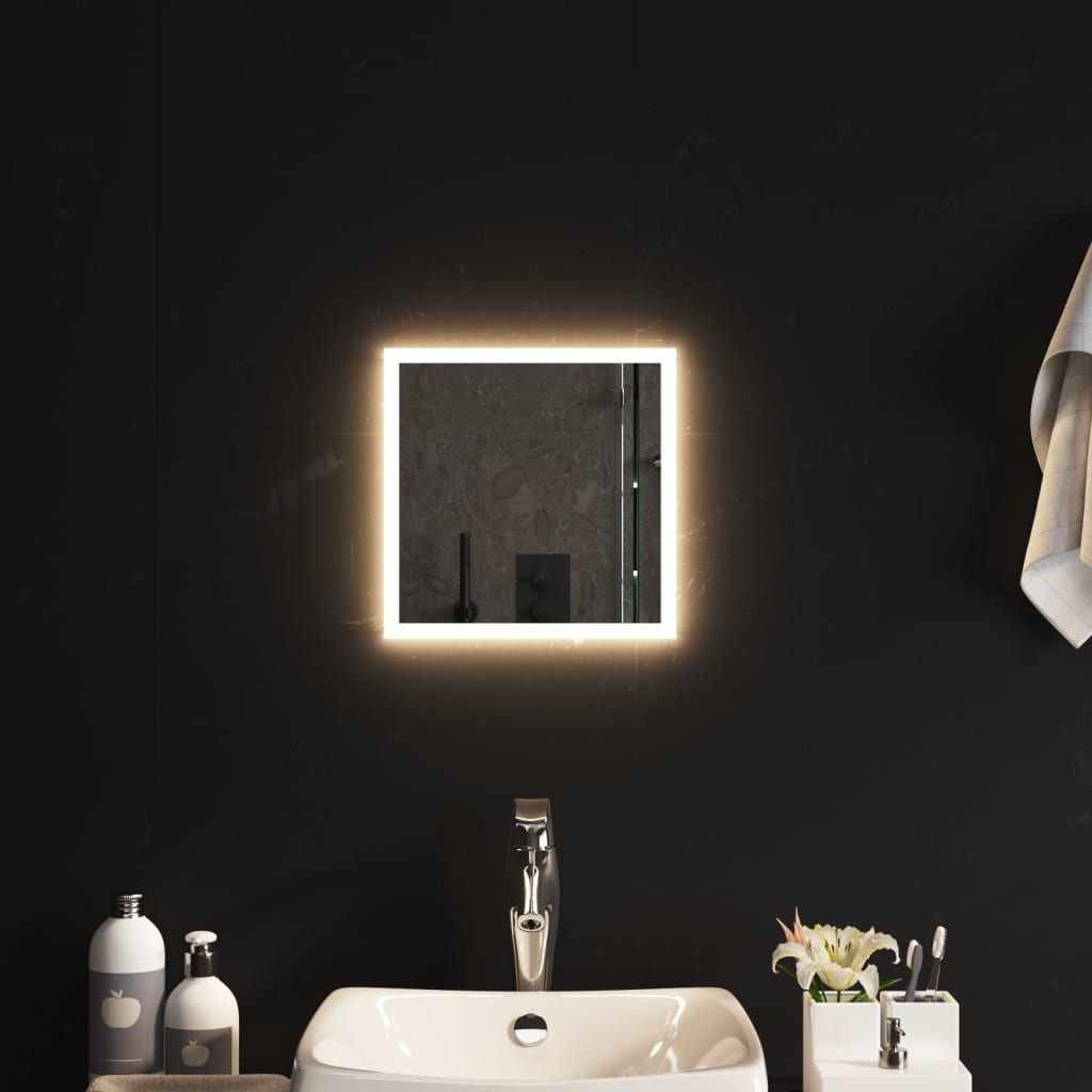 Vidaxl Bathroom Mirror LED 30x30 cm