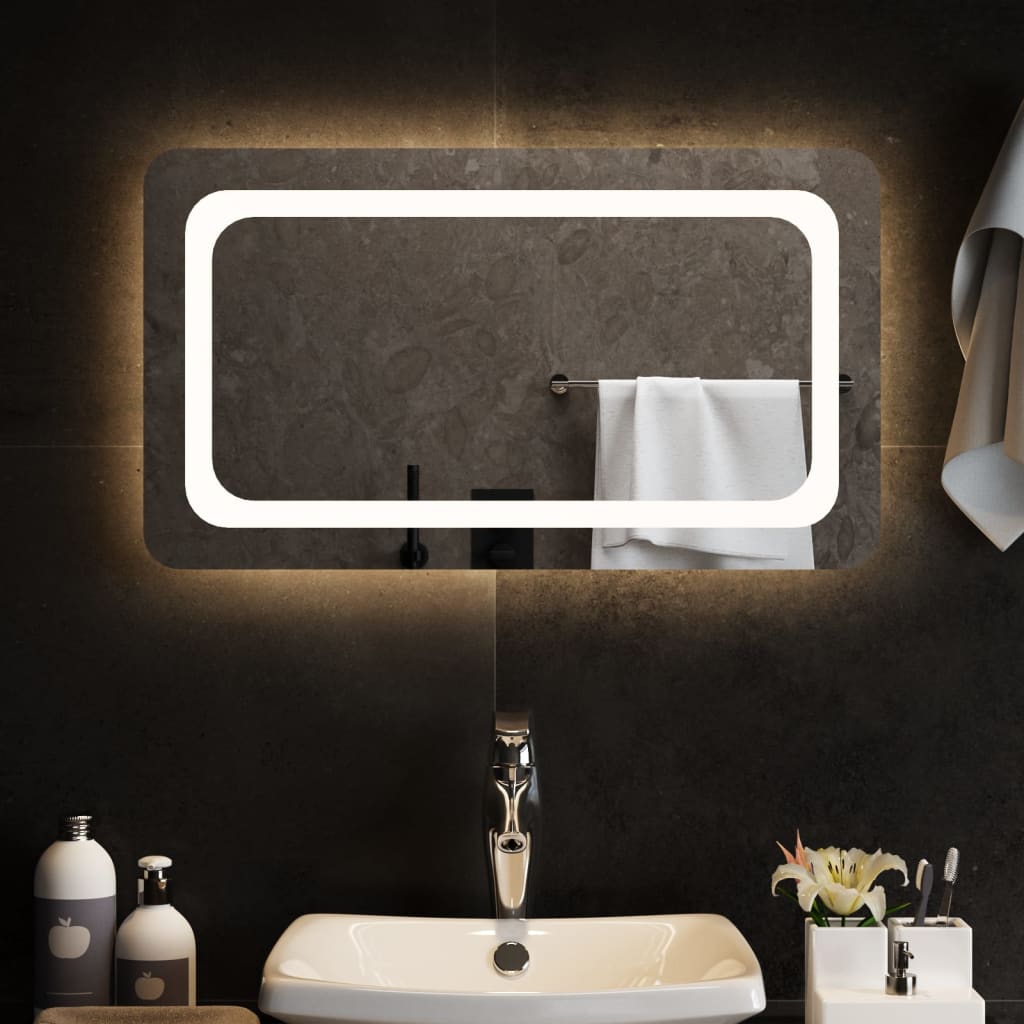 Vidaxl Bathern Mirror LED 70x40 cm