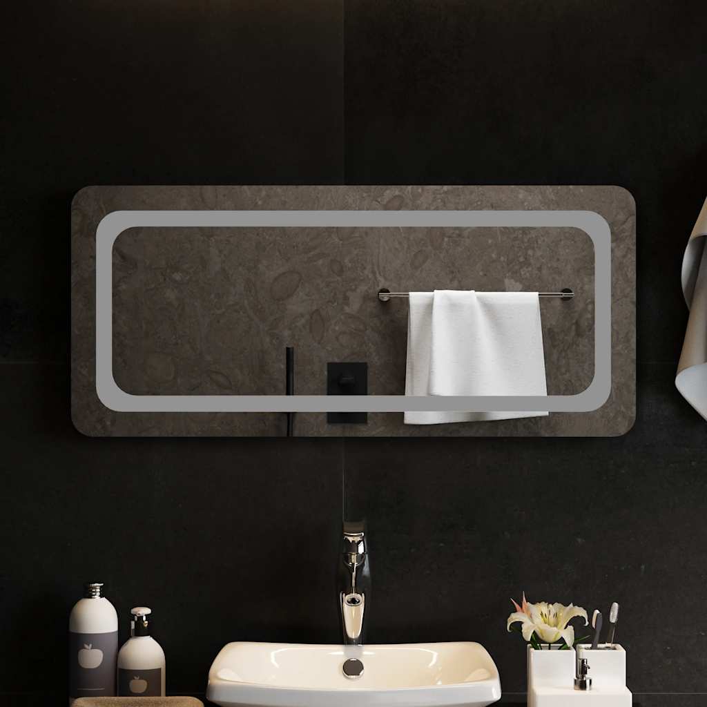 Vidaxx Badezimmerspiegel LED 90x40 cm