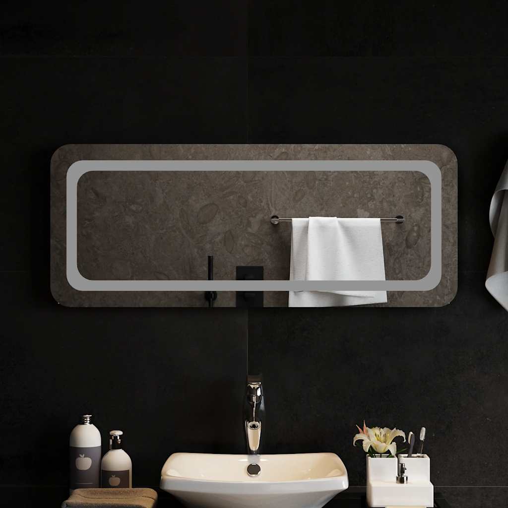 Vidaxl badkamerspiegel led 100x40 cm