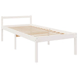 Vidaxl seniorenbed massief grenenhout wit 75x190 cm