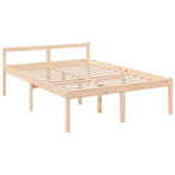 Vidaxl seniorenbed massief grenenhout 135x190 cm