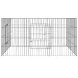 VIDAXL -Kaninchen -Käfig 110x110x55 cm verzinktes Bügeleisen