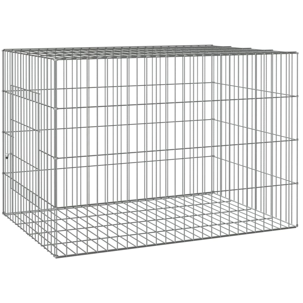 VIDAXL -Kaninchen -Käfig 78x54x54 cm verzinktes Bügeleisen