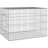 VIDAXL -Kaninchen -Käfig 78x54x54 cm verzinktes Bügeleisen