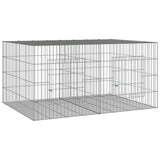 Vidaxl -Kaninchenkäfig mit 2 Panels 110x79x54 cm verzinktes Eisen