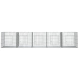 Cage de lapin vidaxl avec 5 panneaux 273x79x54 cm fer galvanisé