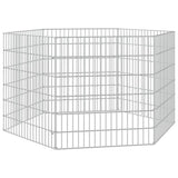 Vidaxl Tierheim 6 Panels 54x60 cm verzinktes Eisen