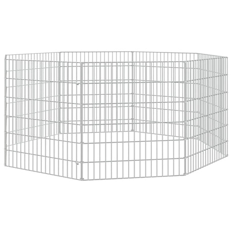 Vidaxl Tiergehäuse 8 Panels 54x60 cm verzinktes Eisen