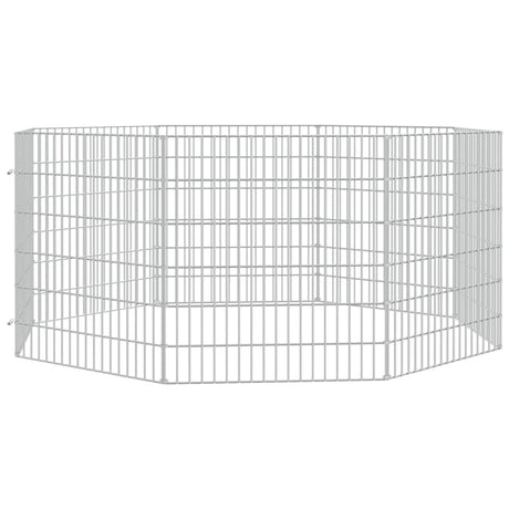 Vidaxl Tiergehäuse 8 Panels 54x60 cm verzinktes Eisen