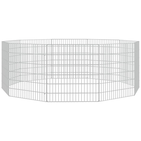 Vidaxl Tierheim 10 Panels 54x60 cm verzinktes Eisen