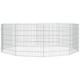 Vidaxl Tierheim 10 Panels 54x60 cm verzinktes Eisen