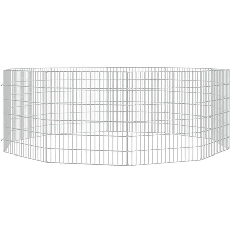 Vidaxl Tierheim 10 Panels 54x60 cm verzinktes Eisen