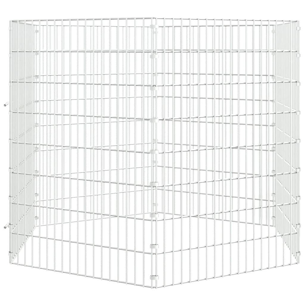 Vidaxl Animal Enclosure 6 Pannelli 54x80 cm Galvanizzato