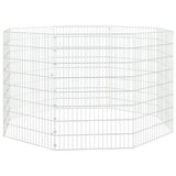 Vidaxl Tiergehäuse 8 Panels 54x80 cm verzinktes Eisen
