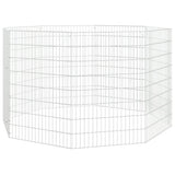 Vidaxl Tiergehäuse 8 Panels 54x80 cm verzinktes Eisen