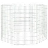 Vidaxl Animal Enclosure 8 pannelli 54x100 cm Galvanizzato