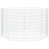 Vidaxl Tiergehäuse 10 Panels 54x100 cm verzinktes Eisen