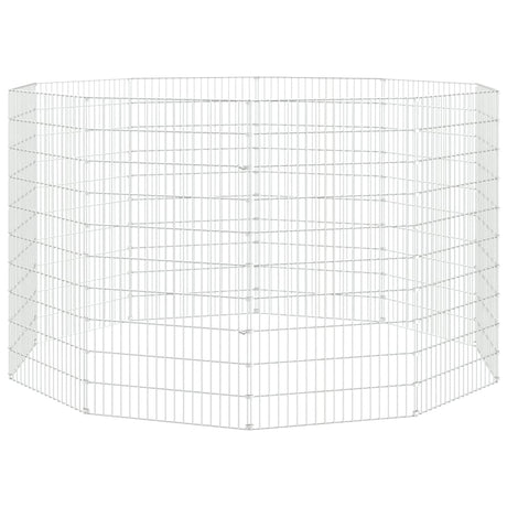 Vidaxl Tiergehäuse 10 Panels 54x100 cm verzinktes Eisen