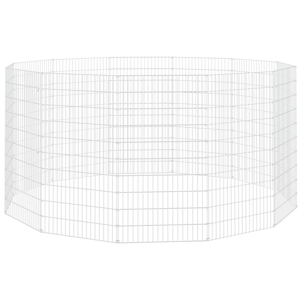 Vidaxl Tierlager 12 Panels 54x100 cm verzinktes Eisen