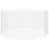 Vidaxl Tierlager 12 Panels 54x100 cm verzinktes Eisen