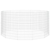 Vidaxl Tierlager 12 Panels 54x100 cm verzinktes Eisen