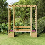 Vidaxl Pergola mit Sofa und Pflanzer imprägnierten Kiefer