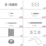 Vidaxl Chicken Coop 268x100x190 CM Metal